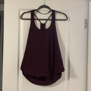 Maroon lululemon tank top